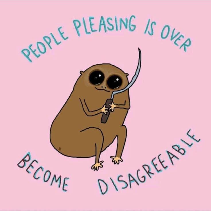 A meme dump illustration of a creature holding a sickle captioned Become Disagreeable