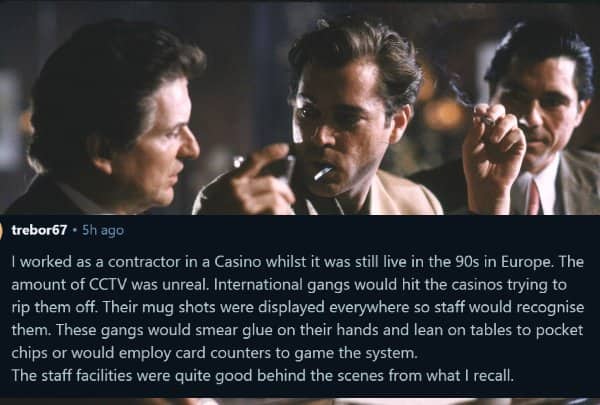 Goodfellas movie scene highlighting one of the cleverest worst gambling stories from Europe.