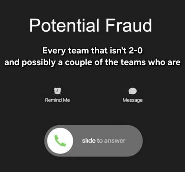 Fake incoming call labeled potential fraud for every NFL team that isn't 2-0