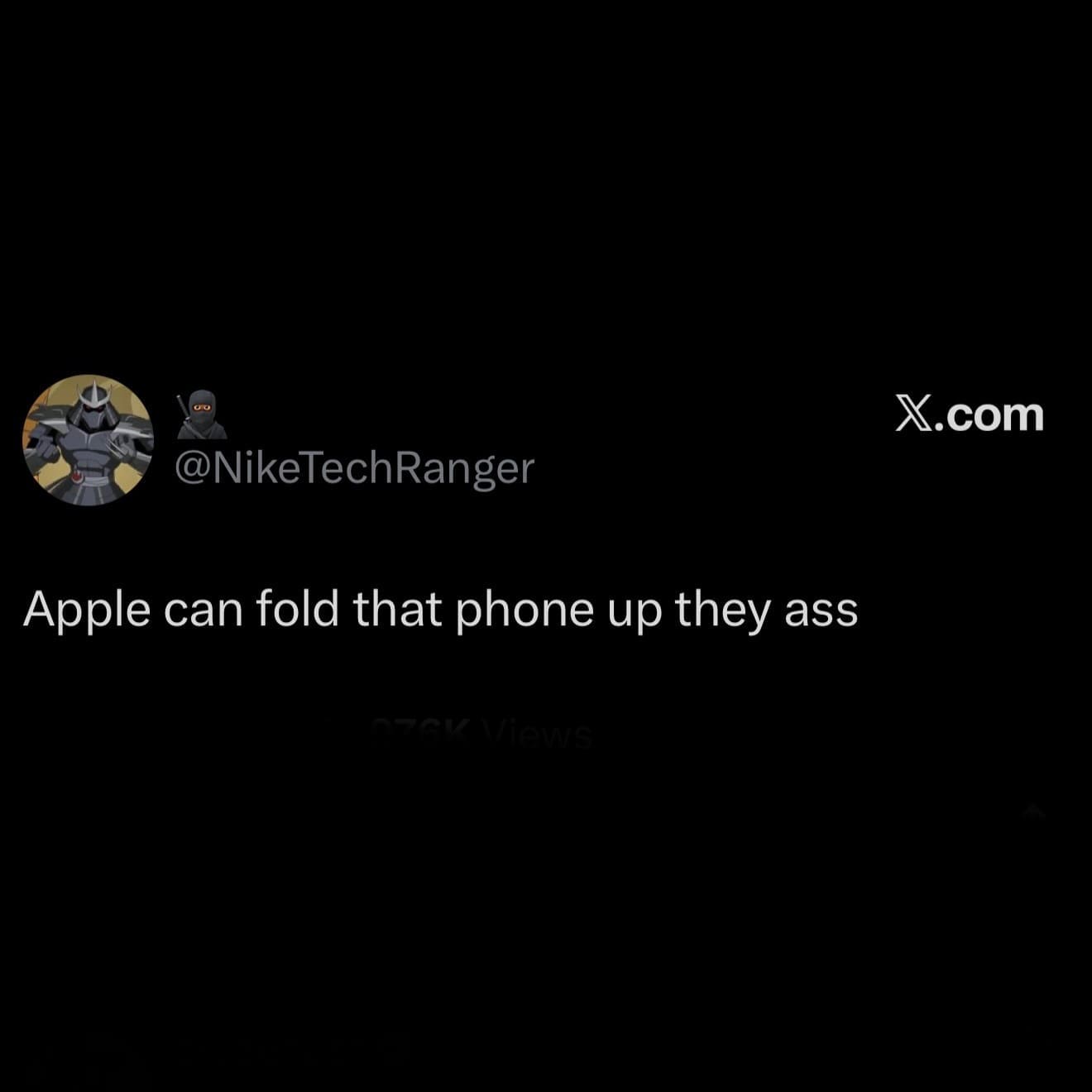 Funny memes post criticizing Apple product design decisions with bold short text on dark background.