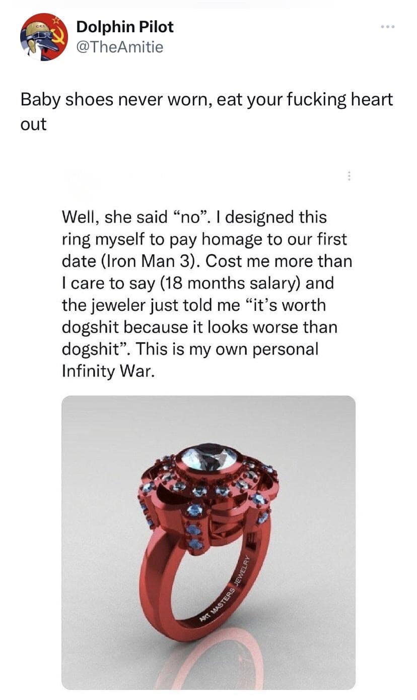 Tweet featuring photos of Mia Goth and Anya Taylor-Joy in a hypothetical gothic horror movie with a hilarious male reply offering to play any background object in a meme dump.