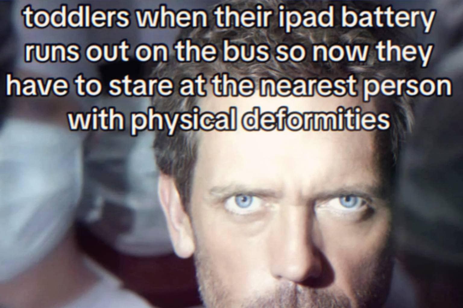 An entertaining meme dump collection capturing chaotic internet humor, featuring Dr. House staring intensely like a toddler with a dead iPad, a fantasy wizard rejecting midlife crises because his life isn't mid, and an airport sign holding up a printed text screenshot of a confusing relationship status.